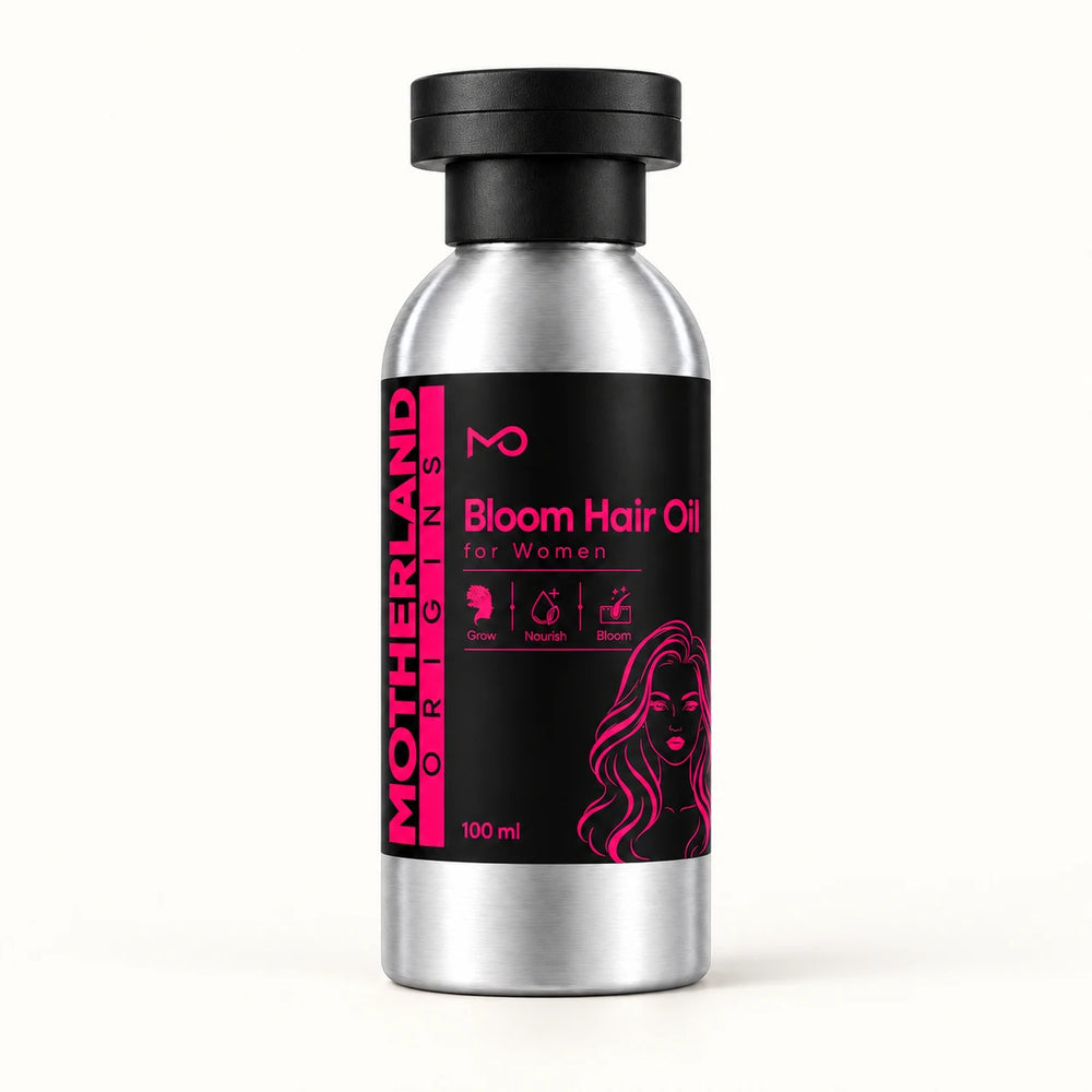 Motherland Origins - bloom hair oil front