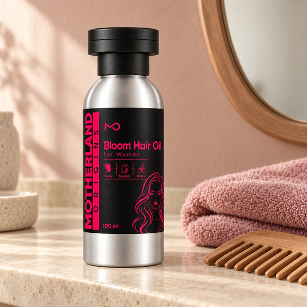 Motherland Origins - bloom hair oil lifestyle