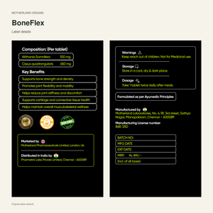 Motherland Origins - boneflex label
