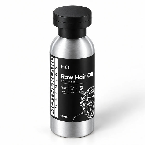 Motherland Origins - raw hair oil angle