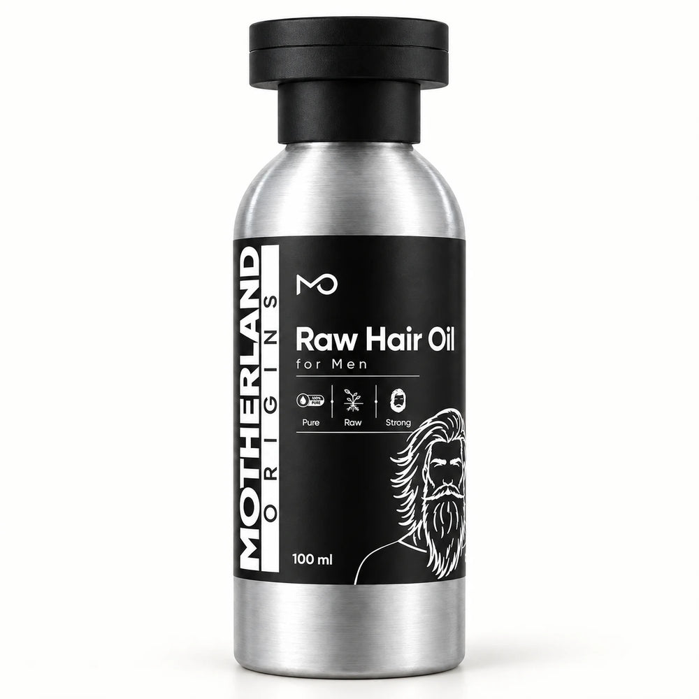 Motherland Origins - raw hair oil front