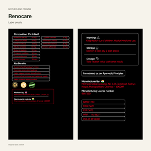 Motherland Origins - renocare label